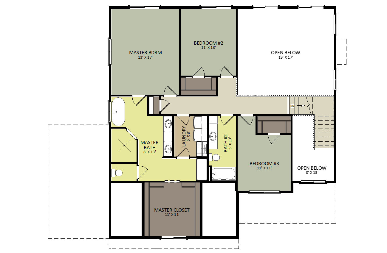 Hudson Second Floor Floor Plan